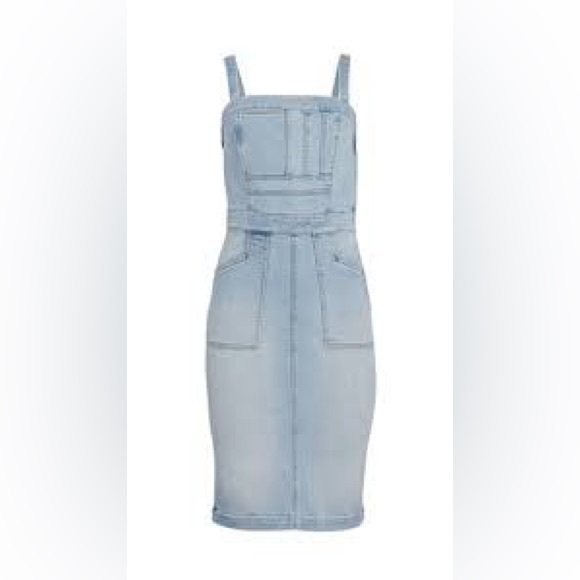 MOTHER Dresses & Skirts - NWT 32 Mother Pocket Hustler Overall Dress Cotton Throw On Easy Brunch